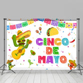 Lofaris Cinco De Mayo Cacti And Food Mexico Holiday Backdrop